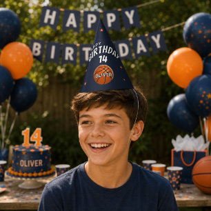 Basketball Ball Sport Alles Gute zum Geburtstag Partyhütchen