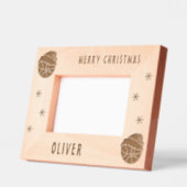 Basketball Ball Sport Frohe Weihnachten Geätzte Rahmen (Links)