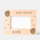 Basketball Ball Sport Frohe Weihnachten Geätzte Rahmen (Vorderseite)