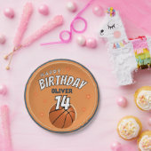 Basketball-Ball-Sport-Happy Geburtstag Pappteller (Party)