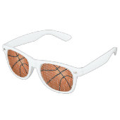 Basketball-Ball-Sportfan Partybrille (Schrägansicht)