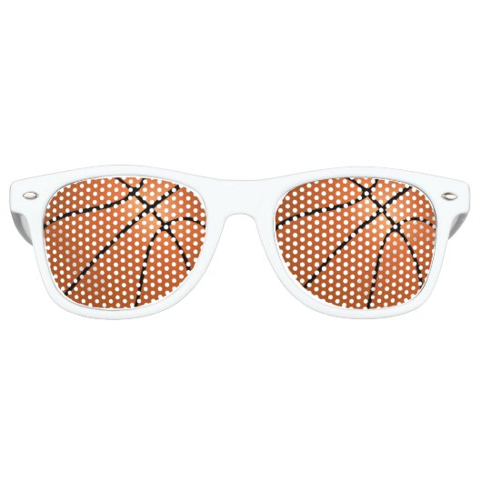 Basketball-Ball-Sportfan Partybrille (Vorderseite)