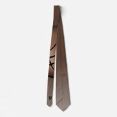 Basketball Ball Sports Monogram Neck Tie Krawatte (Rückseite)
