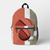 Basketball Ball Sports Player Team Bedruckter Rucksack (Vorderseite)