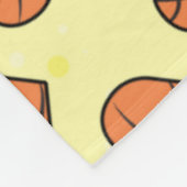 Basketball Ball Texture In Heart Shape Pattern  Fleecedecke (Ecke)