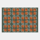 Basketball Bälle Kinder Name Sport Frohe Geburtsta Geschenkpapier Set (Vorderseite 2)