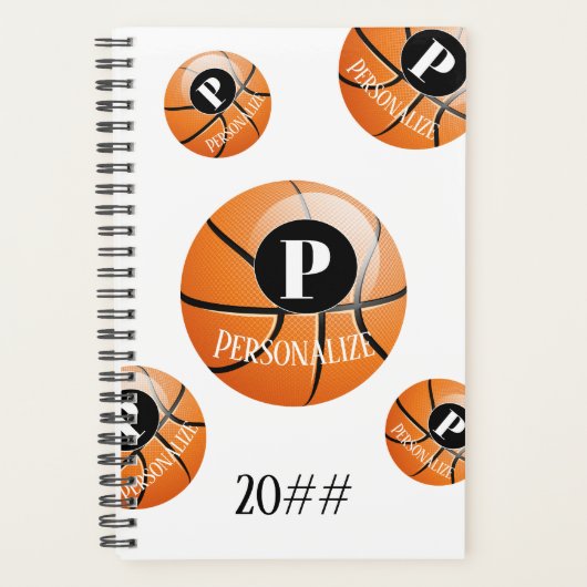 Basketball Baller Monogram Individuelle Name Plane Planer (Vorderseite)