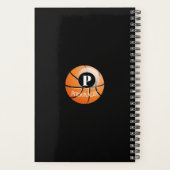 Basketball-Baller-Monogramm-Individuelle Name Planer (Rückseite)