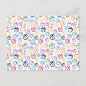 Basketball Balls Blue Boy Foto Danke, Geburtstag Postkarte (Rückseite)