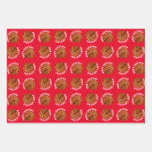 Basketball Balls Kinder Sport zum Frohen Weihnacht Geschenkpapier Set (Vorderseite)