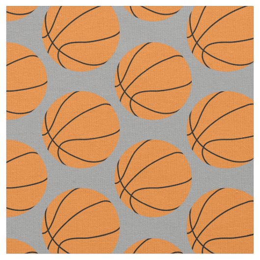 Basketball Balls Sportgrau Stoff (Nahaufnahme)