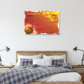 Basketball Bar Mitzvah Bar Mitzvah Sign-In Board Leinwanddruck (Insitu (Schlafzimmer))