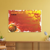 Basketball Bar Mitzvah Bar Mitzvah Sign-In Board Leinwanddruck (Insitu (Wohnzimmer))