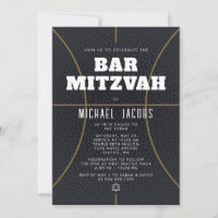 Basketball Bar Mitzvah Einladung Sportthema