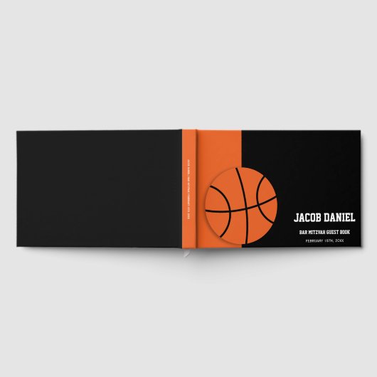 Basketball Bar Mitzvah Gästebuch (Voll)