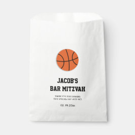 Basketball Bar Mitzvah Personalisiert Geschenktütchen