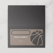 BASKETBALL Bar Mitzvah Sitztisch Escortkarte Platzkarte (Außenseite Aufgefaltet)