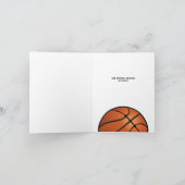 Basketball Bar Mitzvah Vielen Dank Dankeskarte (Innenseite)