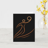 Basketball Baseball 1 Karte (Gelbe Blume)