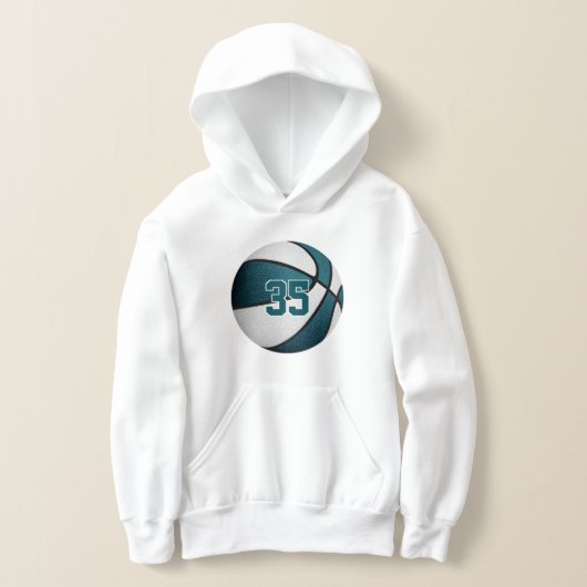 Basketball-Basketball aquamarin Hoodie (Ablage )