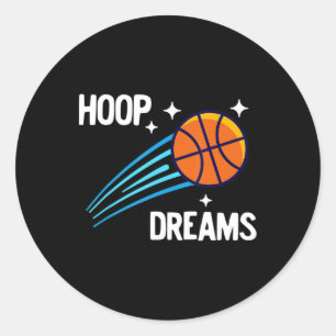 Basketball Basketball Ball Ball Player Ball Ball B Runder Aufkleber