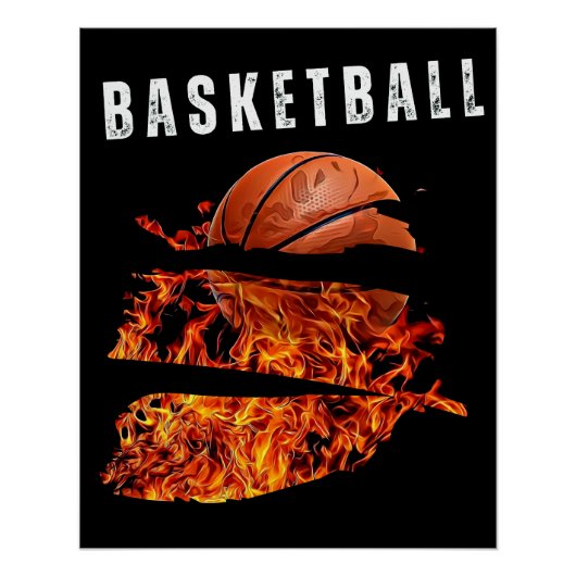 Basketball-Basketball-Basketball-Baller Sport Poster (Vorderseite)