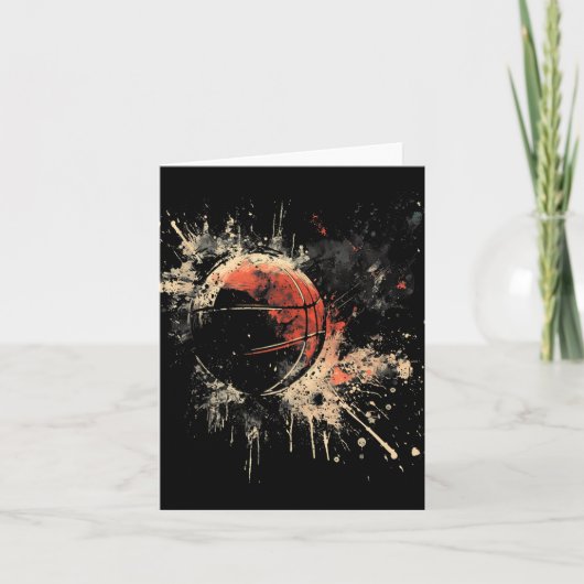 Basketball Basketball Basketball Basketball Wasser Karte (Vorderseite)