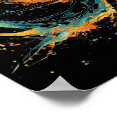 Basketball Basketball Basketball Basketball Wasser Poster (Ecke)