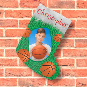 Basketball Basketball Basketball Foto Name Cool Kleiner Weihnachtsstrumpf