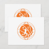 Basketball Basketball Basketball Lover RSVP Karte (Vorne/Hinten)