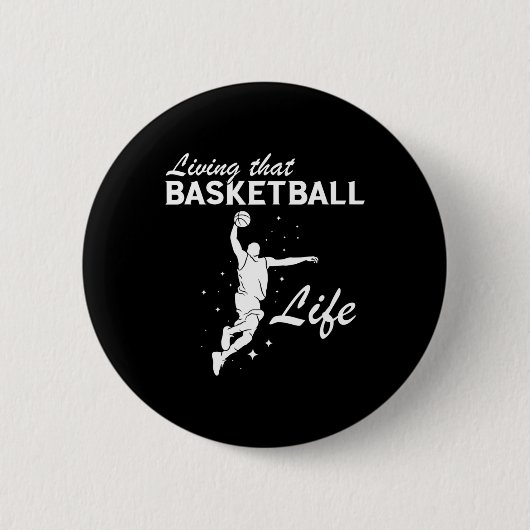 Basketball-Basketball-Basketball-Spieler Dunk Bask Button (Vorderseite)
