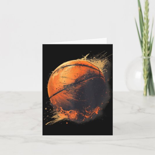 Basketball Basketball Basketball Zeichnend Wasser Karte (Vorderseite)