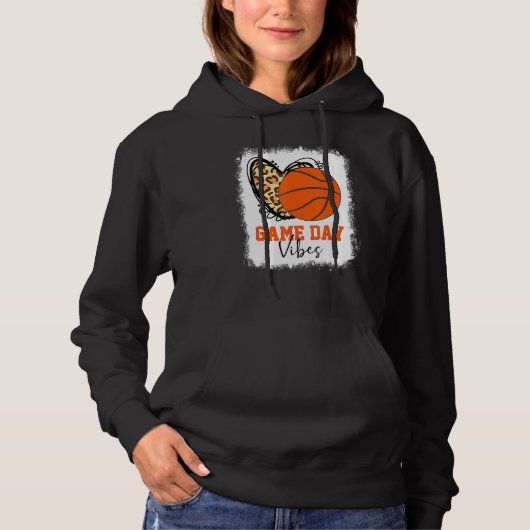 Basketball Basketball Game Day Vibes Basketball Ma Hoodie (Vorderseite)