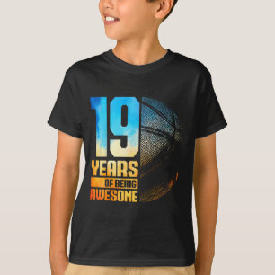 Basketball Basketball Jahre 19 Alt 19. Spieler T-Shirt