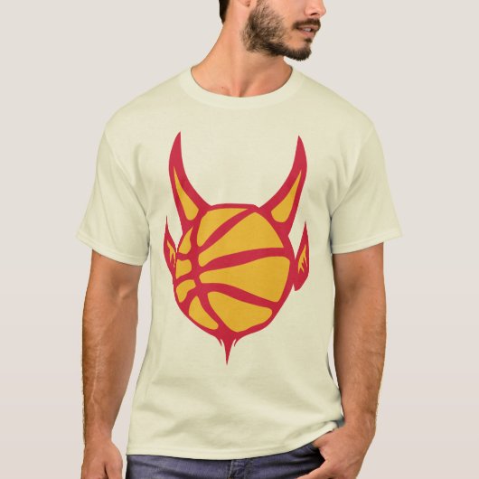 Basketball-Basketball-Logo T-Shirt (Vorderseite)