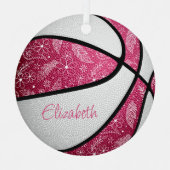 Basketball-Basketball Ornament Aus Metall (Vorderseite)