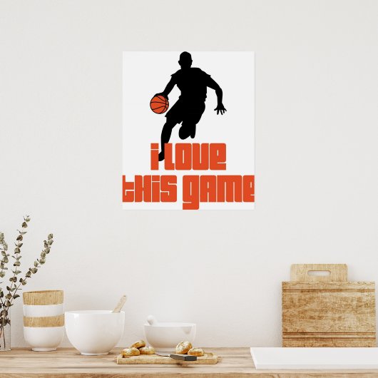 Basketball Basketball Poster (Küche)
