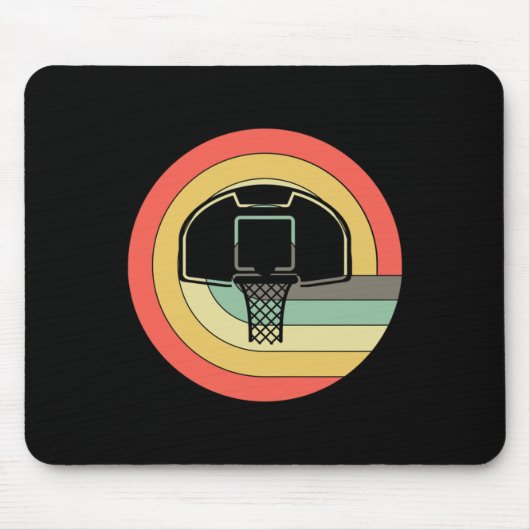 Basketball Basketball Spieler Retro Basketball Boy Mousepad (Vorne)