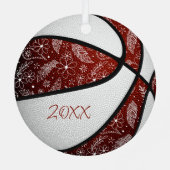 Basketball-Basketballkorb Ornament Aus Metall (Rückseite)