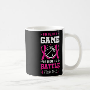 Basketball-Basketballtrainer Pink Ribbon Kaffeetasse