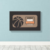 BASKETBALL Bat Bar Mitzvah Sign-In Memory-Board Leinwanddruck (Insitu (Holzboden))