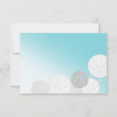 Basketball Bat Mitzvah Reaktion RSVP Karte (Rückseite)