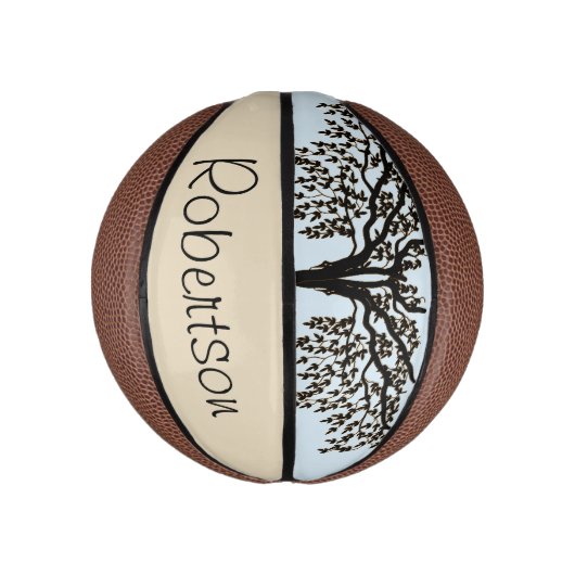 Basketball - Baumzweige und -name (Vertikal)