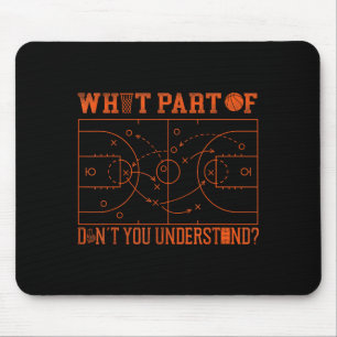 Basketball Bball Welchen Teil Verstehst Du Nicht Mousepad