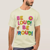 Basketball Be Loud Be Proud Herren Basic T-Shirt (Vorderseite)