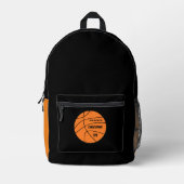 Basketball Bedruckter Rucksack (Vorderseite)