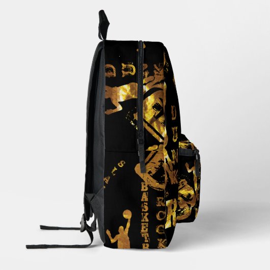 BASKETBALL BEDRUCKTER RUCKSACK (Links)