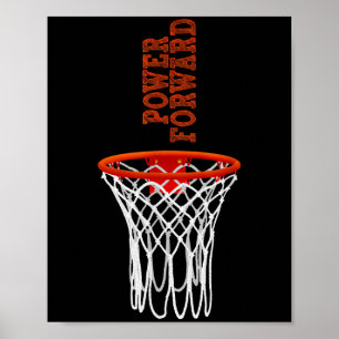 Basketball Begriffe Motivierend Word-Power Vorwärt Poster