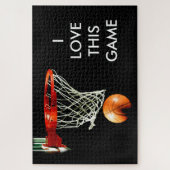 Basketball - Beliebter Kunstsport Puzzle (Vertikal)