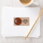 Basketball-benutzerdefinierte Adressenkennzeichnun Adressaufkleber (Insitu)